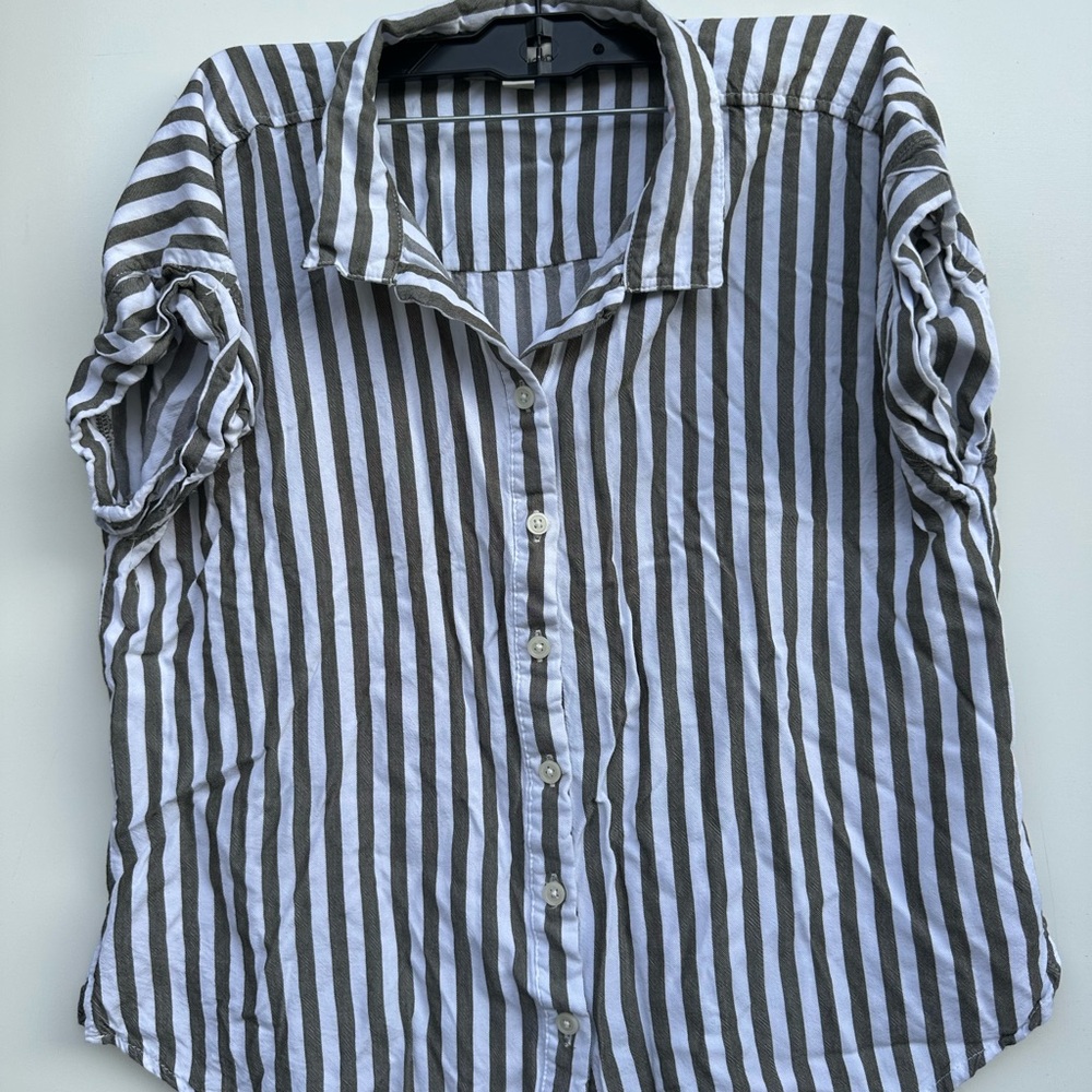 Alexander Jordan Striped Green and White Women’s Shirt